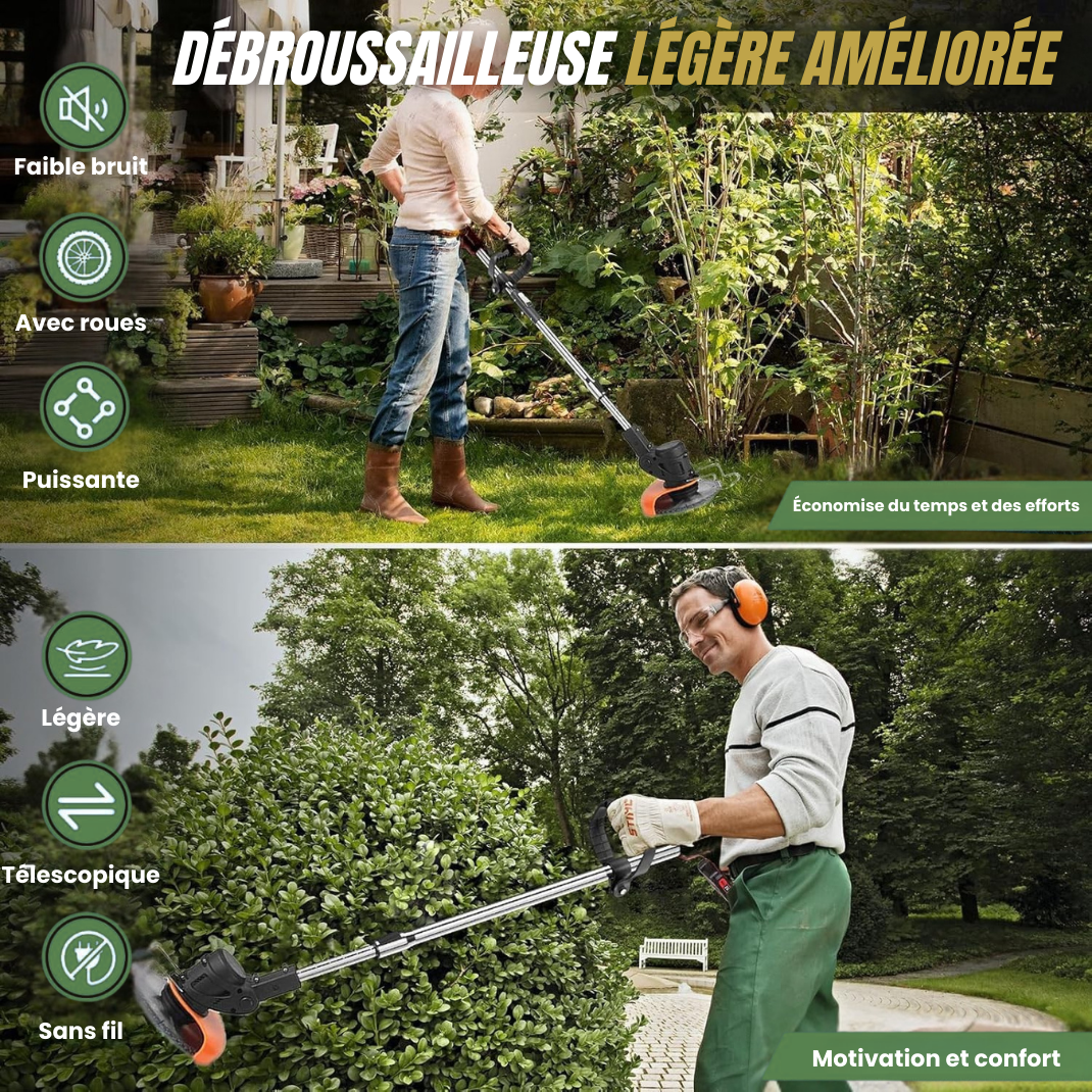 Draadloze Bosmaaier op Accu
